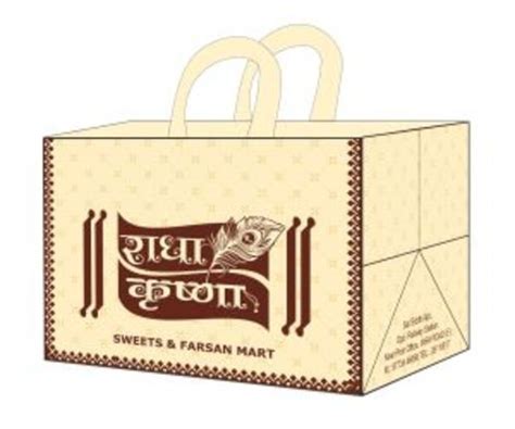 Radha Krishna Sweets 500 Grams Mithai Box Bag