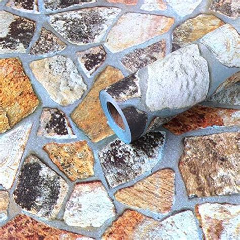 Wolpin Wall Stickers DIY Damask Wallpaper (45 x 300 cm) Self Adhesive ...