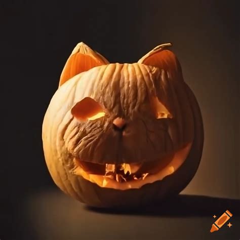 Cute Cat Pumpkin Carving Ideas