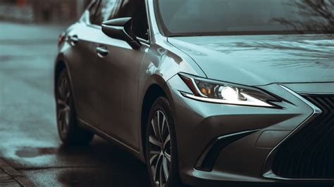 Wallpaper car, gray, headlight, road, front view hd, picture, image