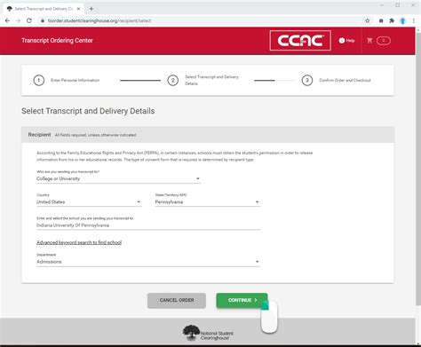 Image result for Clearing House Transcripts Request