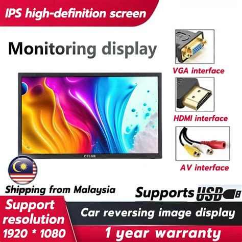 10 &14&15.6&22&24 inch Mini Portable HD LCD Monitor Computer Monitor ...