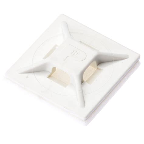 Panduit ABMM-A-C Adhesive Backed Cable Tie Mount, 4-Way Mount, 19.1x19 ...