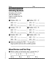 Image result for Lesson 5.3 Estimate Quotients Answer Key