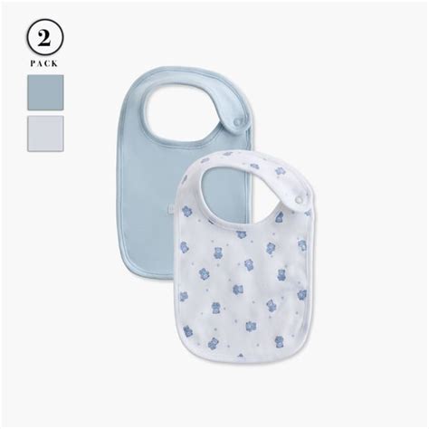 Juniors Assorted Bib with Snap Button Closure - Set of 2