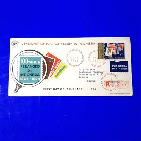Jual Prangko INDONESIA. SHP 100 TAHUN PERANGKO DI INDONESIA 1864~1964 ...