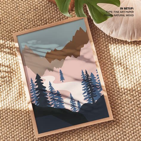 Minimal Landscape 02: Buy Best Framed Minimalist Art Painting Online ...