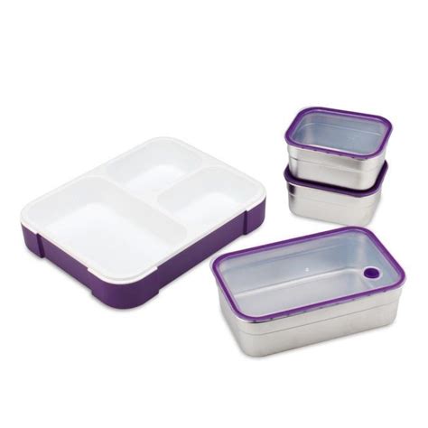 Buy Meal Station 3-Compartment Steel Lunch Box-MyneeMoe