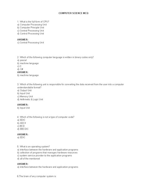CS1008 Final Exam MCQ: Computer Science Concepts and Terminology - Studocu