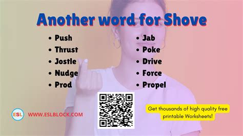 What is another word for Shove? | 20 Sentences with Shove - English as ...