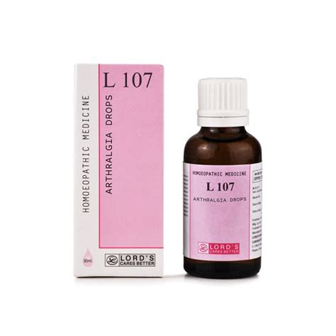 Lord's L 107 Arthralgia Drops 30 ml - Multimedicos