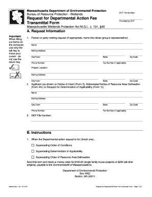 Request For Departmental Action Fee Transmittal Form - City Of Quincy ...
