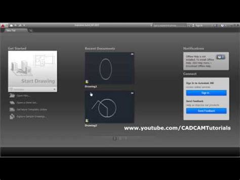 AutoCAD 2015 User Interface Tutorial Video Lecture - A complete Guide ...
