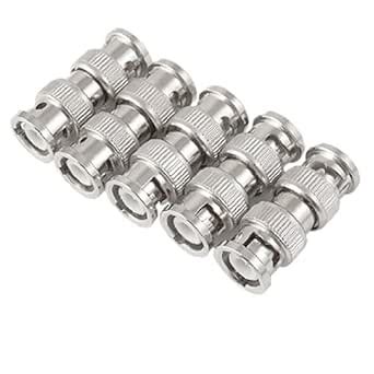 uxcell 5x BNC Male To Male Coaxial Coupler Straight Adapter Connector M ...