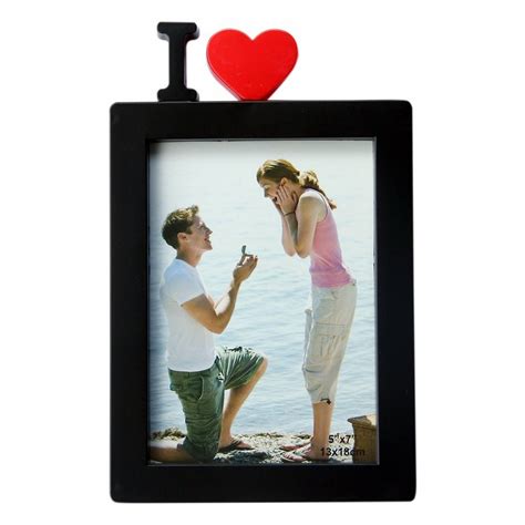 Basement Bazaar Plastic 'I Love' Photo Frame (Black) : Amazon.in