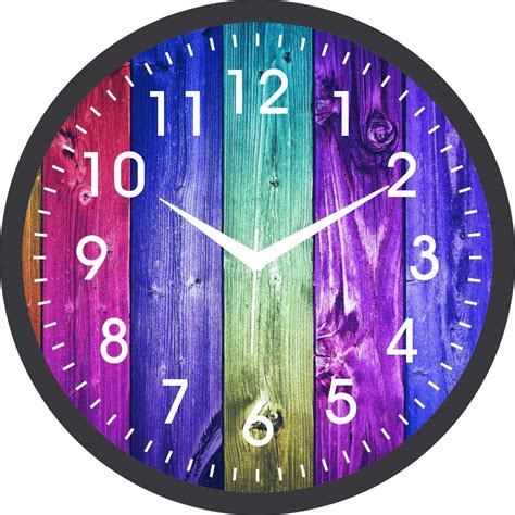 Buy KDS Wall Clock for Home/Bedroom 30cm x 30cm(Multicolor) Made in ...