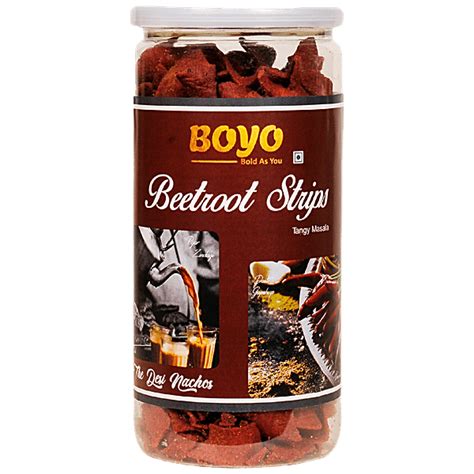 Buy BOYO Beetroot Strips - Tangy Masala, Rich In Minerals & Vitamin C ...
