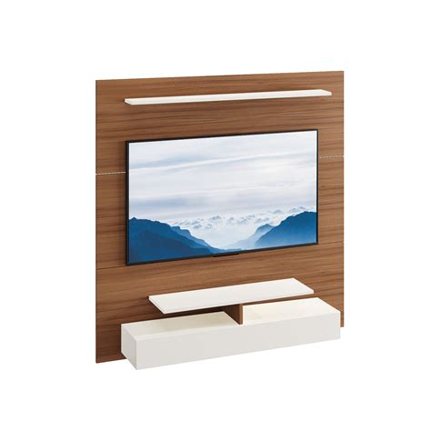 Woodwider Reagon Engineering Wood Wall Mount TV Entertainment Unit Set ...