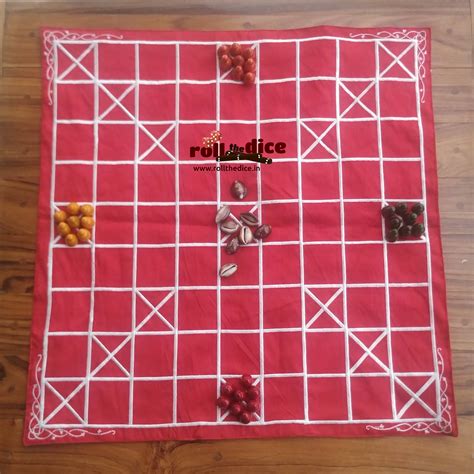 Chowka Bara 9 House Traditional Indian Board Game – Roll the Dice