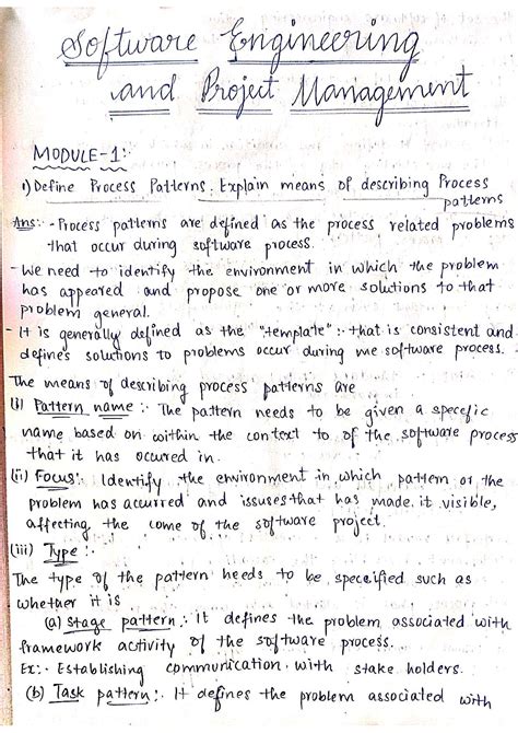 SE and PM Module Wise Test Paper: Key Concepts and Models - Studocu