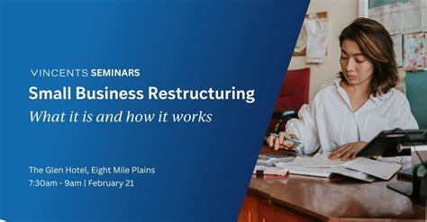 Small Business Restructuring Seminar @ The Glen Hotel, Eight Mile ...