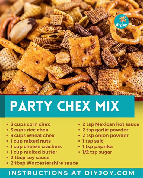 Homemade Party Chex Mix - DIY Joy