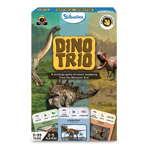 Buy Skillmatics Dino Trio - Dinosaur Themed Strategy Card Game for Kids ...