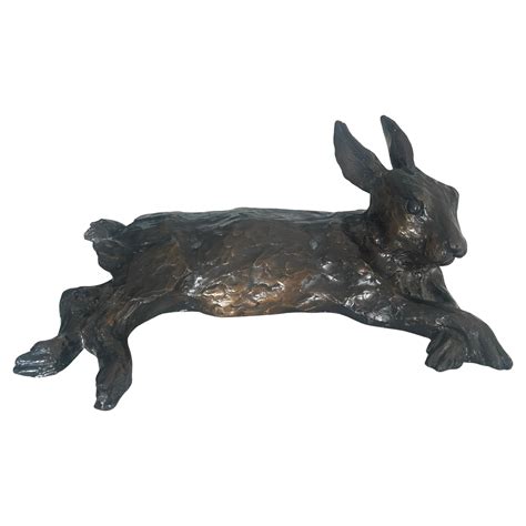 William H Turner, Fox and rabbit 1996 bronze For Sale at 1stDibs