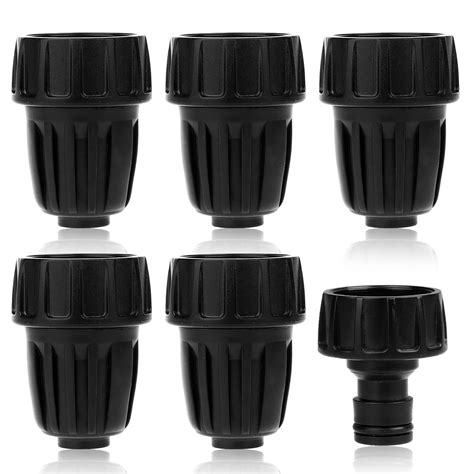 5 Pack 1/2 Inch Drip Irrigation Tubing to Faucet/Garden Hose Adapter ...