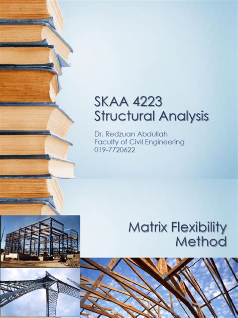 Image result for Flexibility Matrix Method for Frames