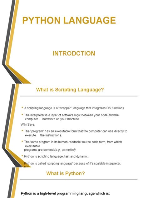 Python Language: Introdction | Download Free PDF | Python (Programming Language) | Parameter ...
