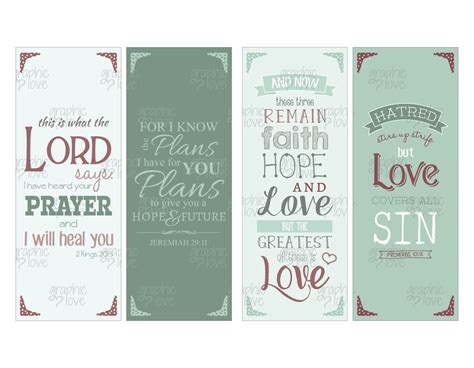 Free Printable Christian Bookmark Template - Templates Printable
