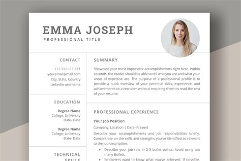 Professional Resume Templates Word Microsoft Word Resume Templates: