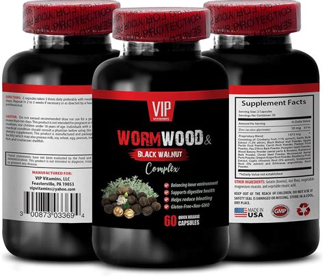 Amazon.com: Black Walnut and Wormwood Capsules - Wormwood and Black ...