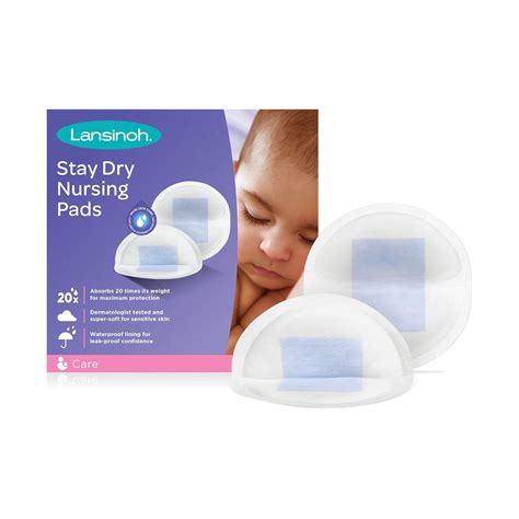 Lansinoh Nursing Pads, Pack of 36 Stay Dry Disposable Breast Pads ...