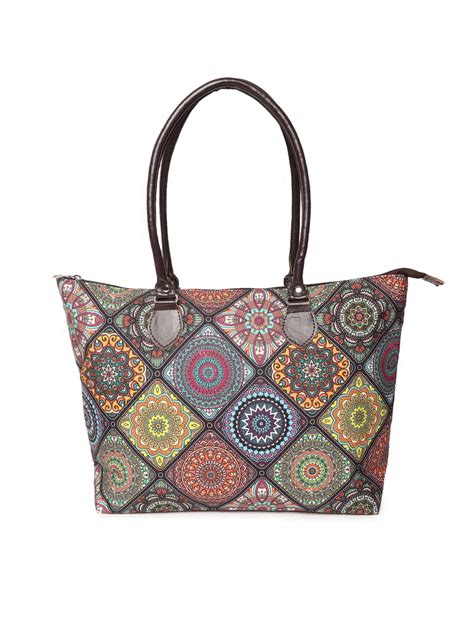Anekaant Multi Mandala Digital Printed Canvas Tote Bag