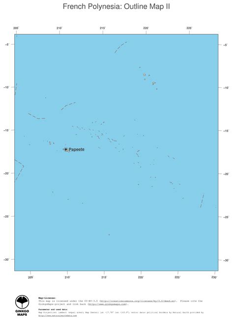 Map French Polynesia; GinkgoMaps continent: Oceania; region: French ...