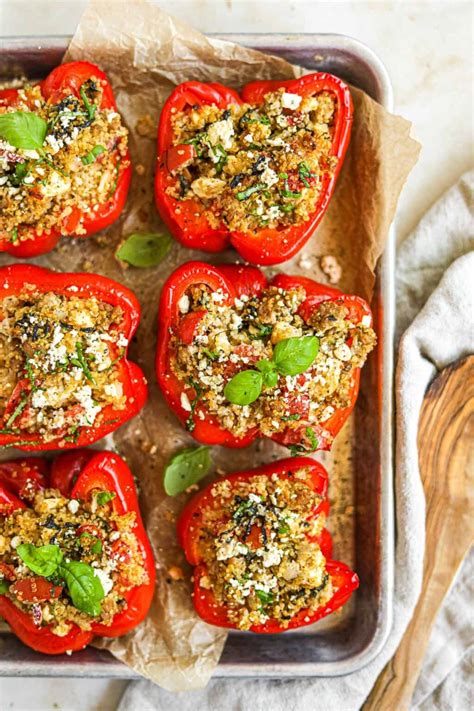 Turkey and Quinoa Stuffed Bell Peppers (Without Rice) • The Heirloom Pantry
