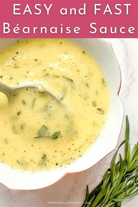 Easy Béarnaise Sauce - Rosanna ETC
