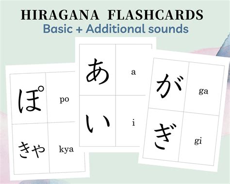 Flashcards In Japanese Hiragana at Lorenzo Marrs blog