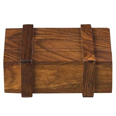 Buy Rusticity Wooden Play Box Magic Box Puzzle Brain Teaser Box Magic ...