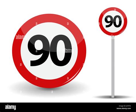 Speed limit 90 hi-res stock photography and images - Alamy