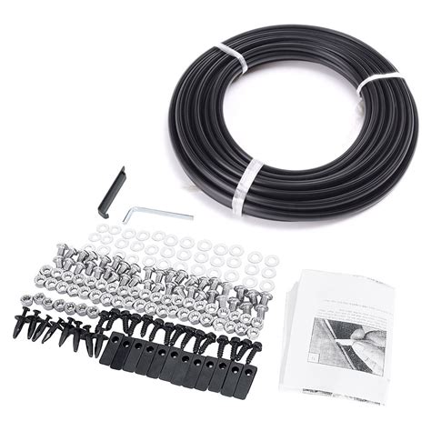 Mallofusa Black Textured Pocket Rivet Bolt-on Style Fender Flares for ...