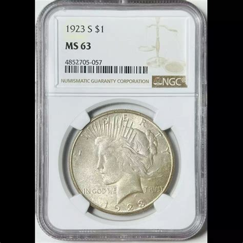 1923-S Peace Dollar NGC MS-63 - Bob Paul Rare Coins