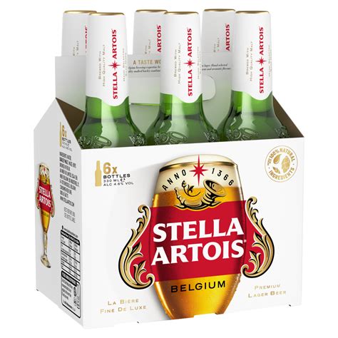Stella Artois Belgium Premium Lager Beer 6 x 330ml - One Stop