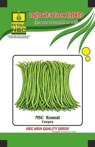 NSC Cowpea Komal Open-pollinated Vareity, 100 gram Seed Pouch