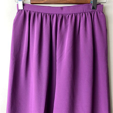 old ANNE KLEIN reddish purple color wide pants | NOIR ONLINE