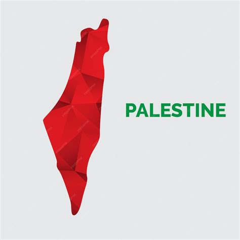 Carte de la Palestine Carte du monde Modèle vectoriel international ...