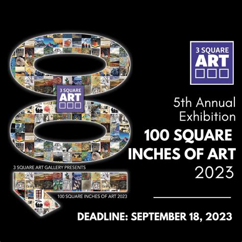 3 Square Art - 100 Square Inches of Art 2023, 5th Annual Exhibition ...