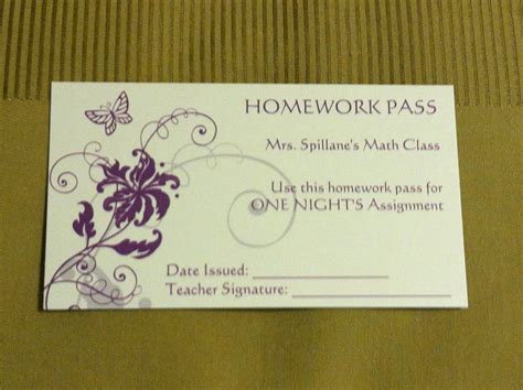 Image result for Homework Passes